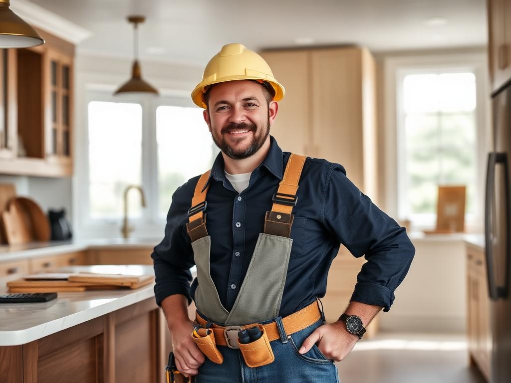 Vetted contractor on a remodel jobsite
